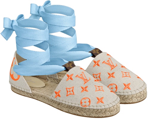 路易威登 Starboard 平底帆布漁夫鞋 藍色 Lookbook 路易威登 Starboard 平底帆布漁夫鞋 藍色