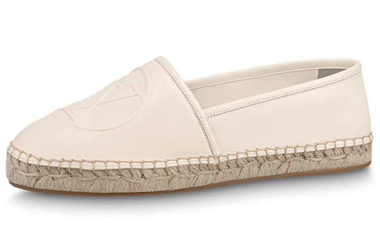 (Women) Louis Vuitton Starboard Flat Espadrille Shoes 'Beige with Logo' 1ABVM6