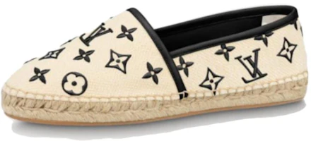 (Women) Louis Vuitton Starboard Flat Espadrille Shoes 'Beige Black Monogram' 1ABTZC (Women) Louis Vuitton Starboard Flat Espadrille Shoes 'Beige Black Monogram' 1ABTZC