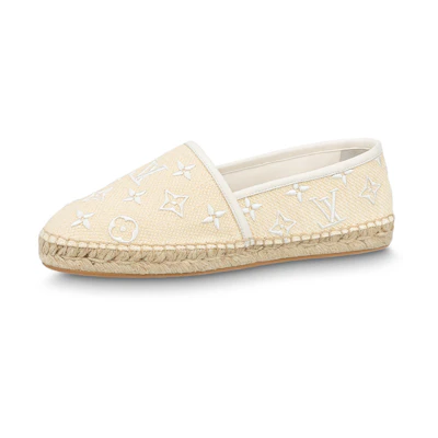 (W) LV Starboard Flat Espadrille Shoes 'Baby Yellow'