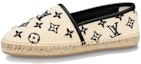 Buy (W) Kasut Louis Vuitton Starboard Flat Espadrille 'Beige Hitam Monogram' 1ABTZC