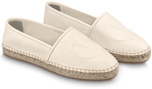 (W) Kasut Louis Vuitton Starboard Flat Espadrille 'Beige dengan Logo' 1ABVM6 Order (W) Kasut Louis Vuitton Starboard Flat Espadrille 'Beige dengan Logo' 1ABVM6