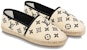 (W) Kasut Louis Vuitton Starboard Flat Espadrille 'Beige Hitam Monogram' 1ABTZC