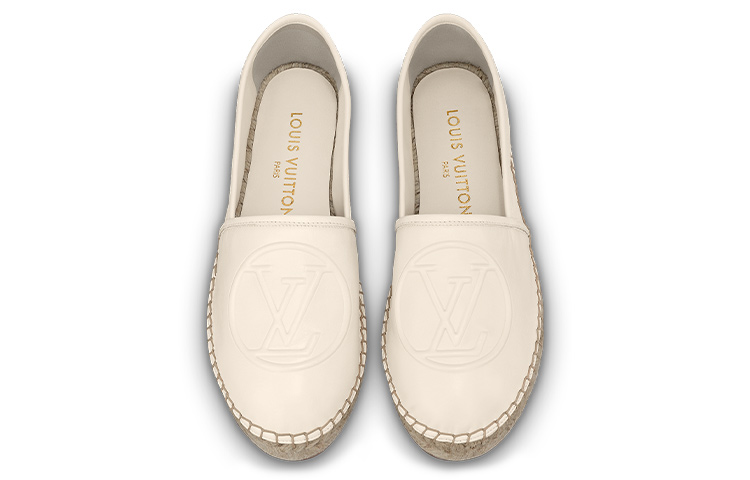 Lookbook 路易威登 Starboard 皮革 圓頭套腳 休閒單鞋 女款 米色