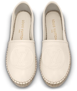 (W) Kasut Louis Vuitton Starboard Flat Espadrille 'Beige dengan Logo' 1ABVM6 Lookbook (W) Kasut Louis Vuitton Starboard Flat Espadrille 'Beige dengan Logo' 1ABVM6