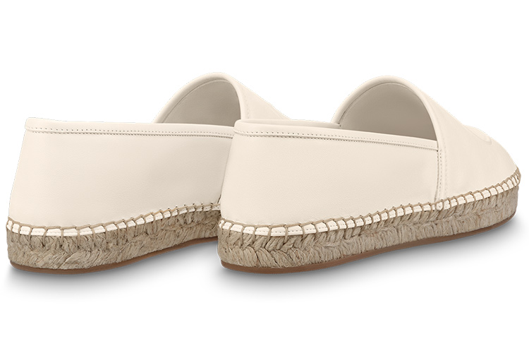 Shop 路易威登 Starboard 皮革 圓頭套腳 休閒單鞋 女款 米色