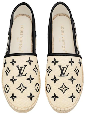 (W) Kasut Louis Vuitton Starboard Flat Espadrille 'Beige Hitam Monogram' 1ABTZC Shop (W) Kasut Louis Vuitton Starboard Flat Espadrille 'Beige Hitam Monogram' 1ABTZC