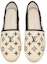 Shop (W) Kasut Louis Vuitton Starboard Flat Espadrille 'Beige Hitam Monogram' 1ABTZC