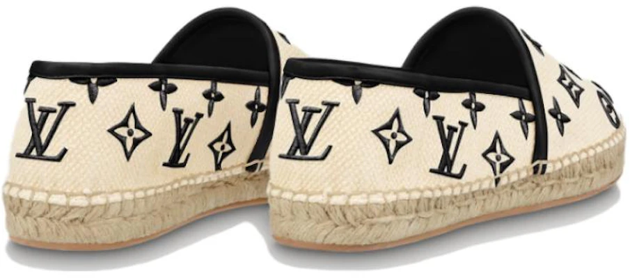 (W) Kasut Louis Vuitton Starboard Flat Espadrille 'Beige Hitam Monogram' 1ABTZC Purchase (W) Kasut Louis Vuitton Starboard Flat Espadrille 'Beige Hitam Monogram' 1ABTZC