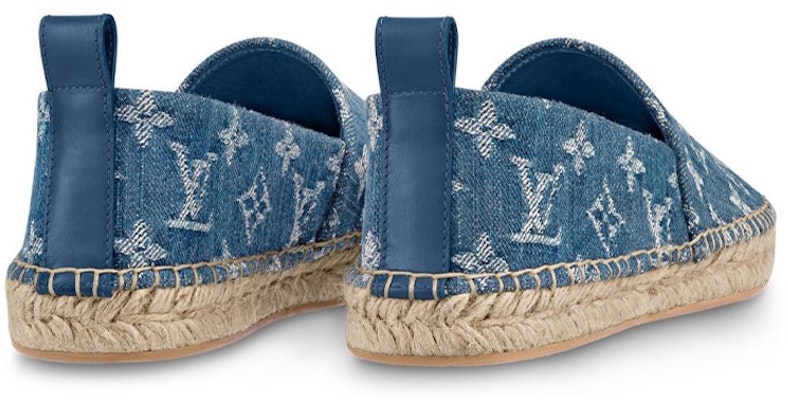 路易威登 Starboard Monogram 丹寧布 女款 漁夫鞋 海軍藍 Shop 路易威登 Starboard Monogram 丹寧布 女款 漁夫鞋 海軍藍