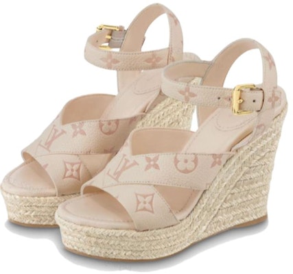 LOUIS VUITTON Starboard 皮革 百搭舒適 一字帶涼鞋 女款 淺粉色 Lookbook LOUIS VUITTON Starboard 皮革 百搭舒適 一字帶涼鞋 女款 淺粉色