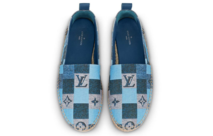 Shop (W) Kasut Louis Vuitton Starboard 'Blue Monogram' 1A65PQ
