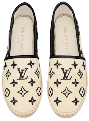 LOUIS VUITTON Starboard 织物 圓頭 套腳 女士休閒單鞋 女款 米黑 Lookbook LOUIS VUITTON Starboard 织物 圓頭 套腳 女士休閒單鞋 女款 米黑