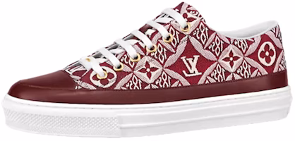 (Women) Louis Vuitton Stellar Sneakers 'White Red Monogram' 1A8DDN (Women) Louis Vuitton Stellar Sneakers 'White Red Monogram' 1A8DDN