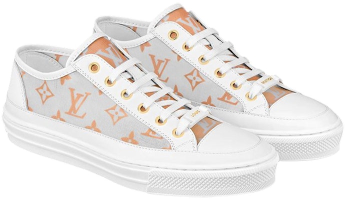 (Women) Louis Vuitton Stellar 'Printed Fashion Sneaker White Orange' 1A8NLX Order (Women) Louis Vuitton Stellar 'Printed Fashion Sneaker White Orange' 1A8NLX