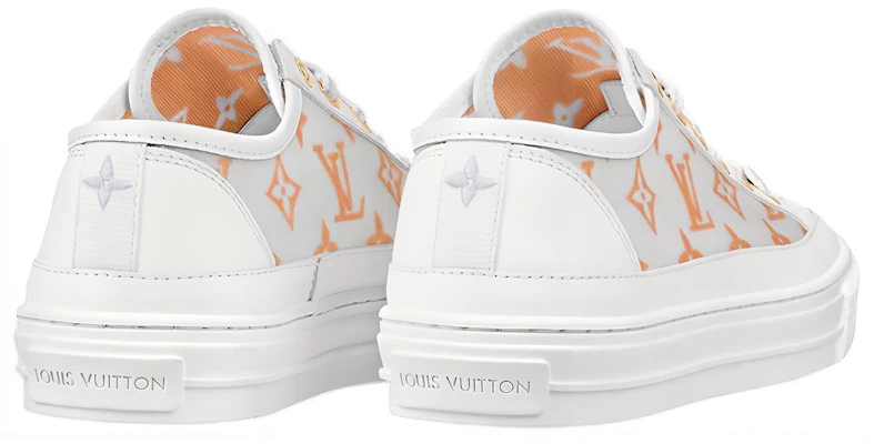 (W) Louis Vuitton Stellar ''Geprinte Fashion Sneaker Wit Oranje'' 1A8NLX Lookbook (W) Louis Vuitton Stellar ''Geprinte Fashion Sneaker Wit Oranje'' 1A8NLX