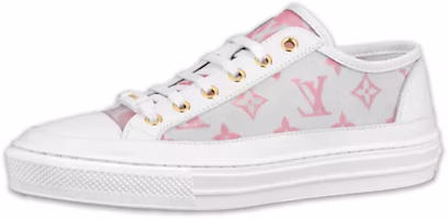 (Women) Louis Vuitton Stellar Sneakers 'White Grey Pink' 1A8NLD (Women) Louis Vuitton Stellar Sneakers 'White Grey Pink' 1A8NLD