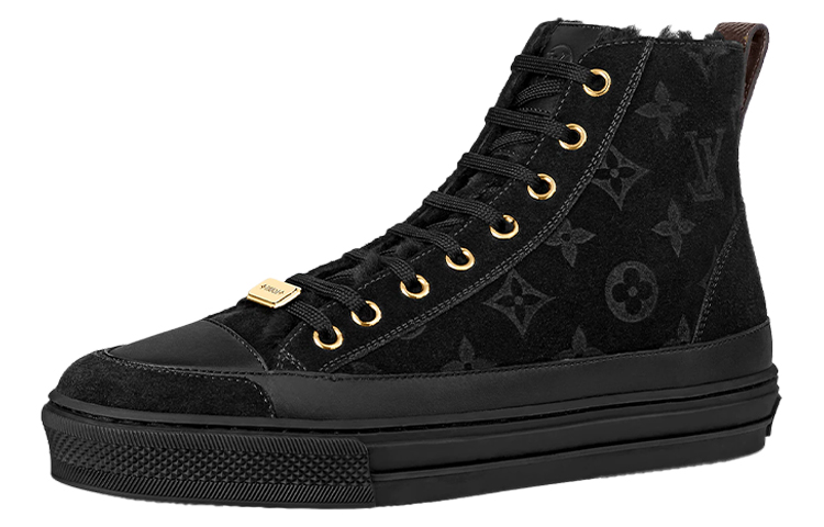 (Women) Louis Vuitton Stellar Ankle Sneakers 'Black Monogram' 1A95VN