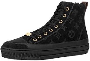 (Women) Louis Vuitton Stellar Ankle Sneakers 'Black Monogram' 1A95VN (Women) Louis Vuitton Stellar Ankle Sneakers 'Black Monogram' 1A95VN