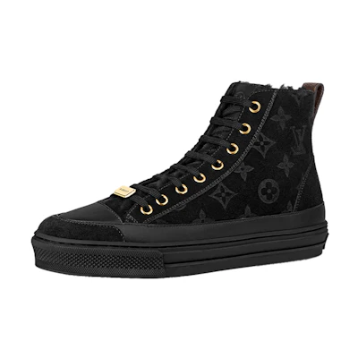 (W) LV Stellar Ankle Sneakers 'Black Monogram'
