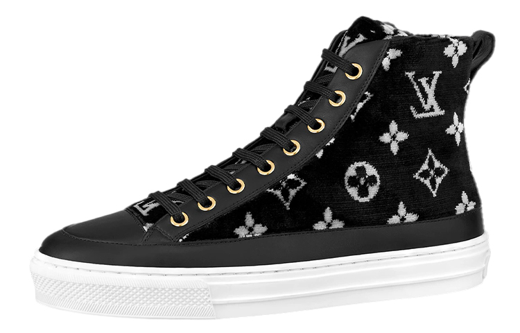 (Women) Louis Vuitton Stellar Ankle Sneakers 'Black White Monogram' 1A95NB