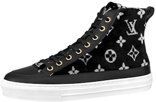 (Women) Louis Vuitton Stellar Ankle Sneakers 'Black White Monogram' 1A95NB (Women) Louis Vuitton Stellar Ankle Sneakers 'Black White Monogram' 1A95NB