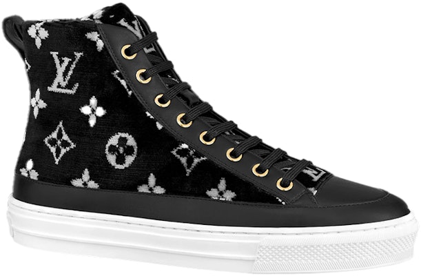 (Women) Louis Vuitton Stellar Ankle Sneakers 'Black White Monogram' 1A95NB Order (Women) Louis Vuitton Stellar Ankle Sneakers 'Black White Monogram' 1A95NB
