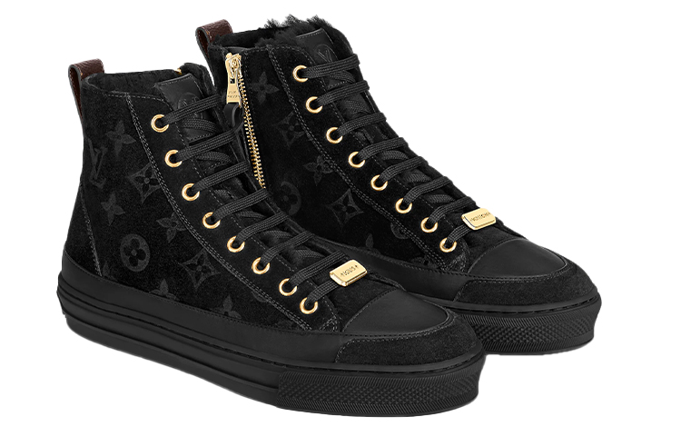 Lookbook (W) Louis Vuitton Stellar Ankle Sneakers 'Hitam Monogram' 1A95VN