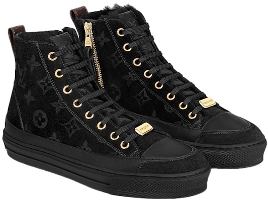 (Women) Louis Vuitton Stellar Ankle Sneakers 'Black Monogram' 1A95VN Lookbook (Women) Louis Vuitton Stellar Ankle Sneakers 'Black Monogram' 1A95VN