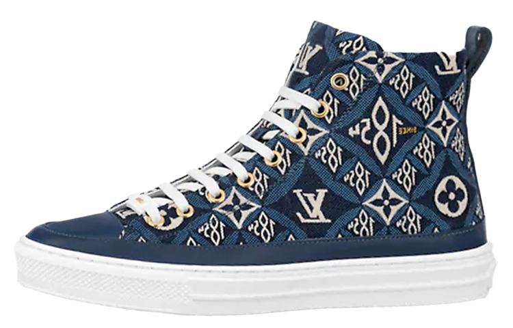 (Women) Louis Vuitton Stellar Ankle Sneakers 'Blue' 1A8O1C