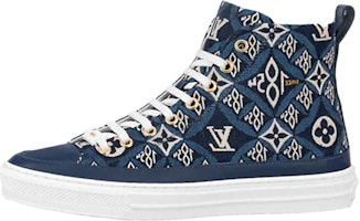 (Women) Louis Vuitton Stellar Ankle Sneakers 'Blue' 1A8O1C (Women) Louis Vuitton Stellar Ankle Sneakers 'Blue' 1A8O1C