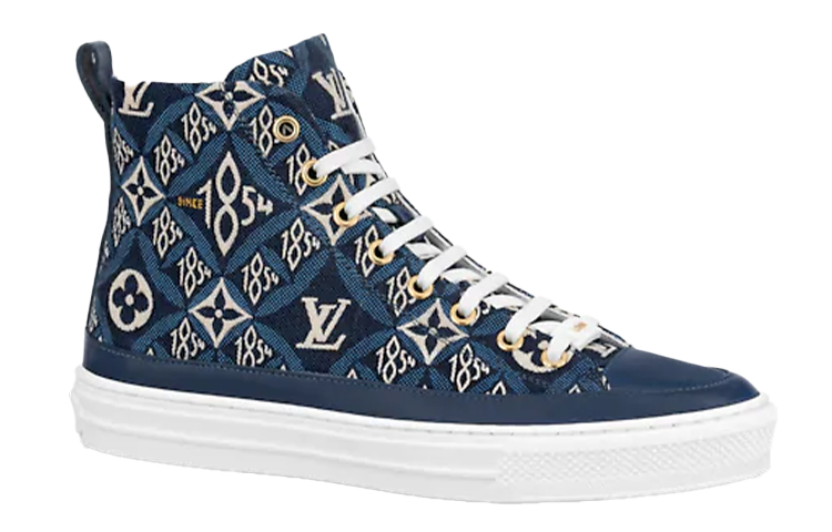 Order (W) 路易威登Stellar蓝色高帮运动鞋 1A8O1C