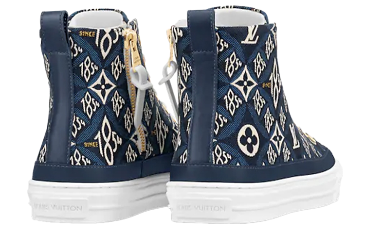 Shop (W) 路易威登Stellar蓝色高帮运动鞋 1A8O1C