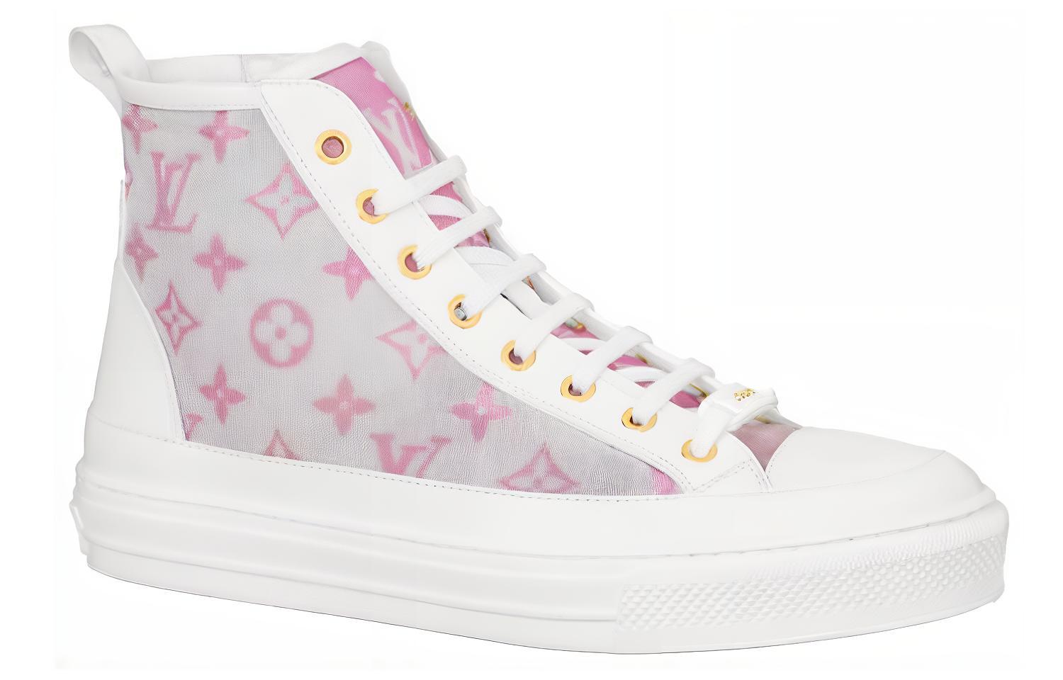 Order (W) Zapatillas Louis Vuitton Stellar Tobilleras 'Gris Rosa Blanco' 1A8NKH