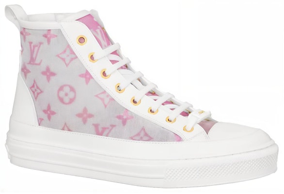 (Women) Louis Vuitton Stellar Ankle Sneakers 'Grey Pink White' 1A8NKH Order (Women) Louis Vuitton Stellar Ankle Sneakers 'Grey Pink White' 1A8NKH