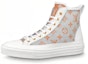 Buy (Women) Louis Vuitton Stellar Ankle Sneakers 'White Grey Orange' 1A8NK5