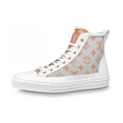 (W) LV Stellar Ankle Sneakers 'White Grey Orange'