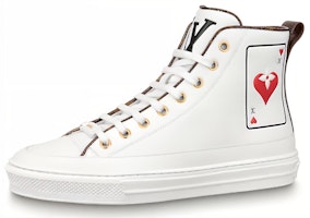 (Women) Louis Vuitton Stellar Ankle Sneakers 'White Poker with Back Monogram' 1A8MR6 (Women) Louis Vuitton Stellar Ankle Sneakers 'White Poker with Back Monogram' 1A8MR6