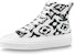 (W) Louis Vuitton Stellar Ankle Sneakers 'Putih dengan Monogram Hitam' 1A8CYE