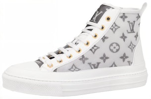 (Women) Louis Vuitton Stellar Ankle Sneakers 'White Grey' 1A8NKX (Women) Louis Vuitton Stellar Ankle Sneakers 'White Grey' 1A8NKX