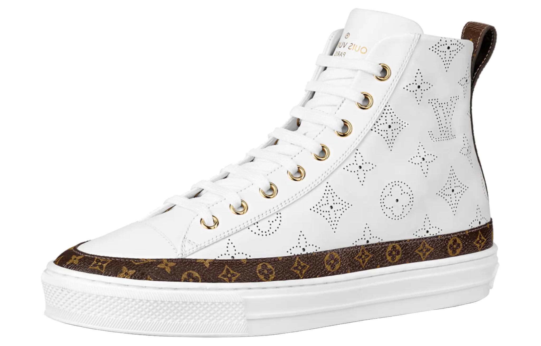 (Women) Louis Vuitton Stellar Ankle Sneakers 'White Black Sketch Monogram' 1A87TY