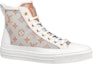 Order (Women) Louis Vuitton Stellar Ankle Sneakers 'White Grey Orange' 1A8NK5