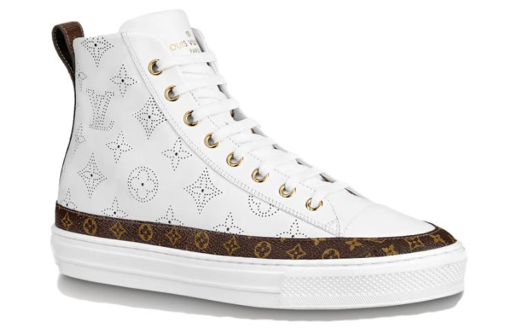 Order (W) Louis Vuitton Stellar Sneakers Alti ''Bianco Nero Sketch Monogram'' 1A87TY