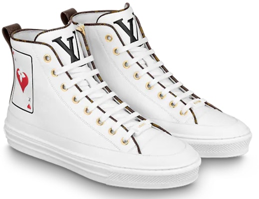 (Women) Louis Vuitton Stellar Ankle Sneakers 'White Poker with Back Monogram' 1A8MR6 Lookbook (Women) Louis Vuitton Stellar Ankle Sneakers 'White Poker with Back Monogram' 1A8MR6