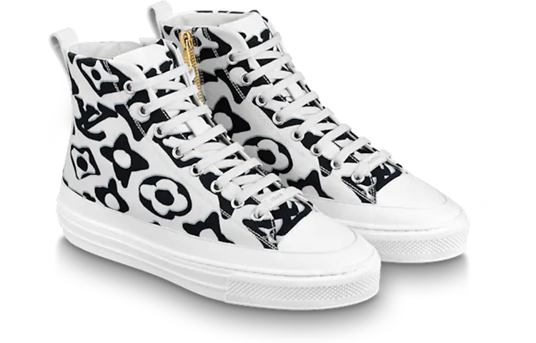 Lookbook LOUIS VUITTON Stellar 高幫 時尚板鞋 女款 白黑