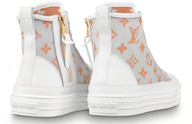 (Women) Louis Vuitton Stellar Ankle Sneakers 'White Grey Orange' 1A8NK5 Shop (Women) Louis Vuitton Stellar Ankle Sneakers 'White Grey Orange' 1A8NK5