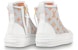 (Women) Louis Vuitton Stellar Ankle Sneakers 'White Grey Orange' 1A8NK5