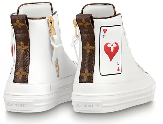 (W) Louis Vuitton Stellar Enkel Sneakers ''Wit Poker met Achter Monogram'' 1A8MR6 Shop (W) Louis Vuitton Stellar Enkel Sneakers ''Wit Poker met Achter Monogram'' 1A8MR6