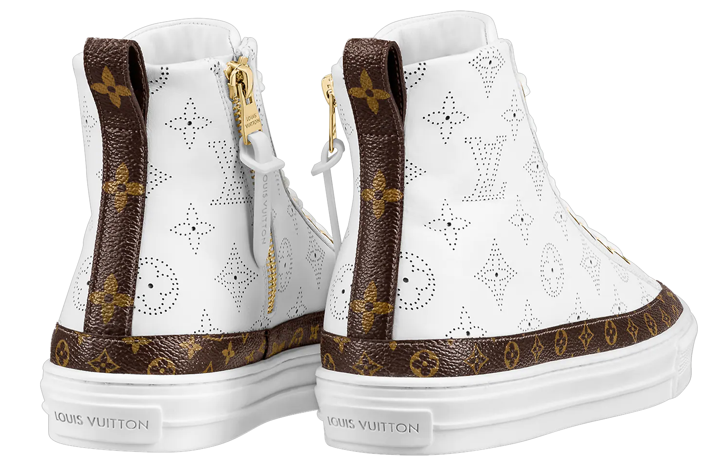 Shop (W) Louis Vuitton Stellar Sneakers Alti ''Bianco Nero Sketch Monogram'' 1A87TY