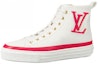 Buy (Women) Louis Vuitton Stellar Calfskin High-Top Sneakers White/Pink 1A4X3X